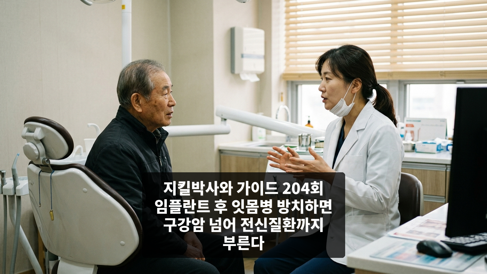 지킬박사와 가이드 204회 임플란트 후 잇몸병 방치하면 구강암 넘어 전신질환까지 부른다