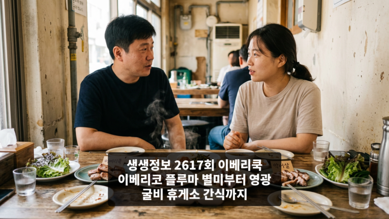 생생정보 2617회 이베리쿡 이베리코 플루마 별미부터 영광 굴비 휴게소 간식까지