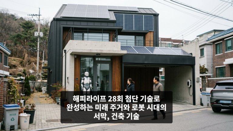 해피라이프 28회 첨단 기술로 완성하는 미래 주거와 로봇 시대의 서막, 건축 기술