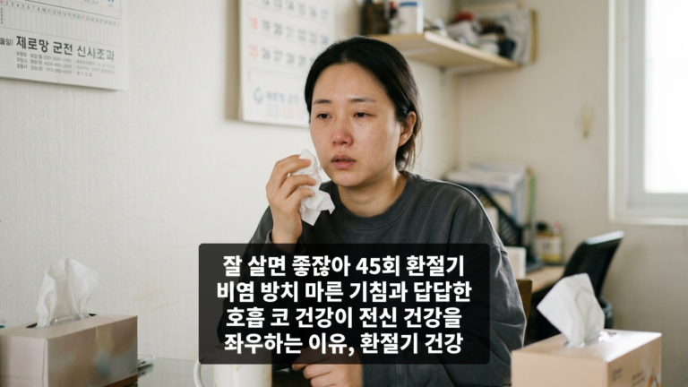잘 살면 좋잖아 45회 환절기 비염 방치 마른 기침과 답답한 호흡 코 건강이 전신 건강을 좌우하는 이유, 환절기 건강