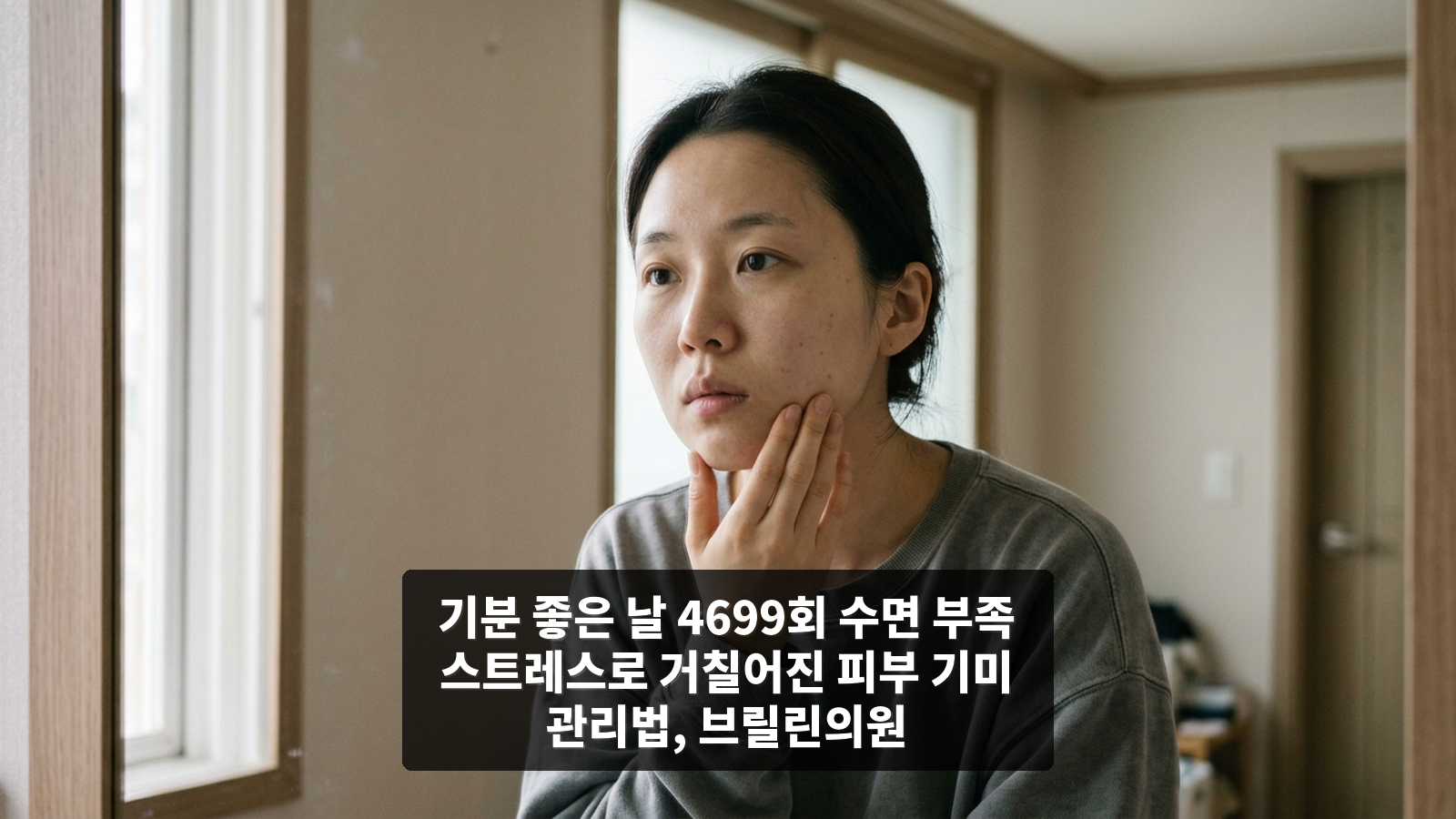 기분 좋은 날 4699회 수면 부족 스트레스로 거칠어진 피부 기미 관리법, 브릴린의원