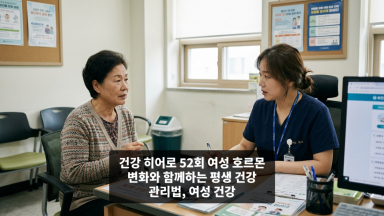 건강 히어로 52회 여성 호르몬 변화와 함께하는 평생 건강 관리법, 여성 건강