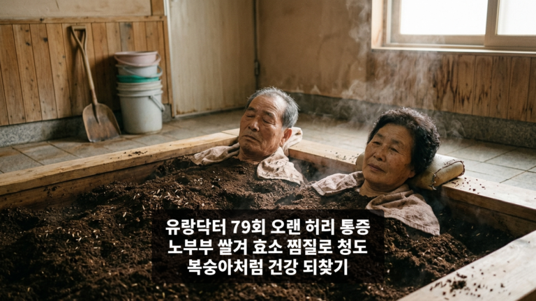 유랑닥터 79회 오랜 허리 통증 노부부 쌀겨 효소 찜질로 청도 복숭아처럼 건강 되찾기
