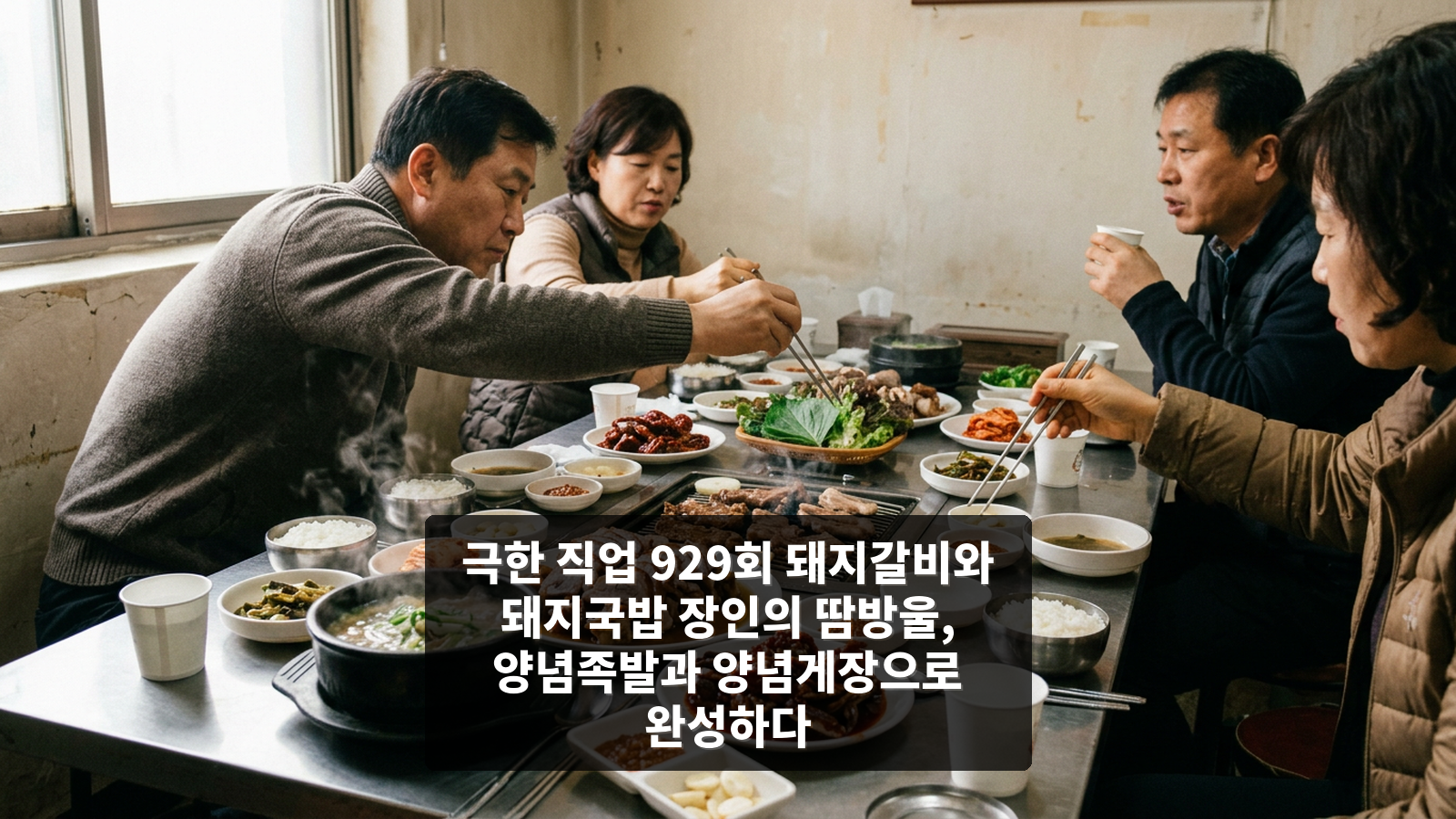 극한 직업 929회 돼지갈비와 돼지국밥 장인의 땀방울, 양념족발과 양념게장으로 완성하다